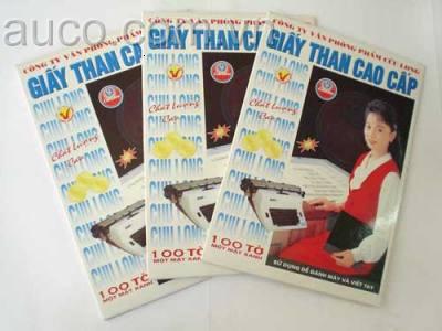 GTH-120 Giấy than Cửu Long màu xanh A4 100 tờ
