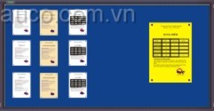 BGM-1607 Bảng ghim khung gỗ mẫu khung BC 124