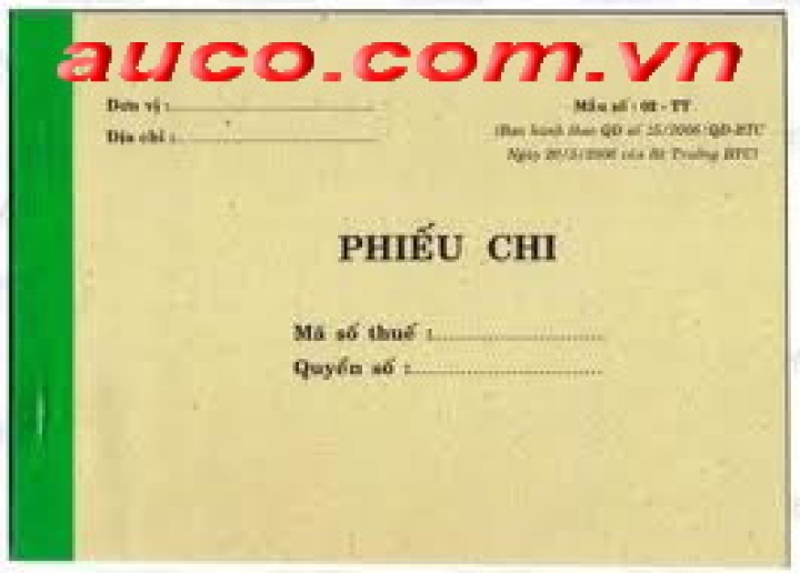 Phiếu chi 3 liên SST-1863